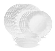 Corelle Dinnerware Set 12pc Linen Weave