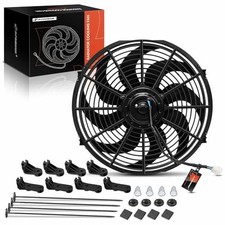 14'' Slim Fan Pull Universal Electric Radiator Cooling Fan Assembly, 14 inch