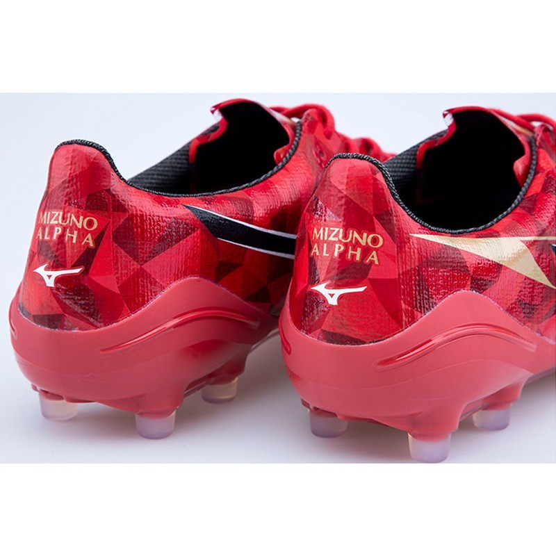 Mizuno Alpha II Elite AG P1GA256360 Red Mens Football Cleats