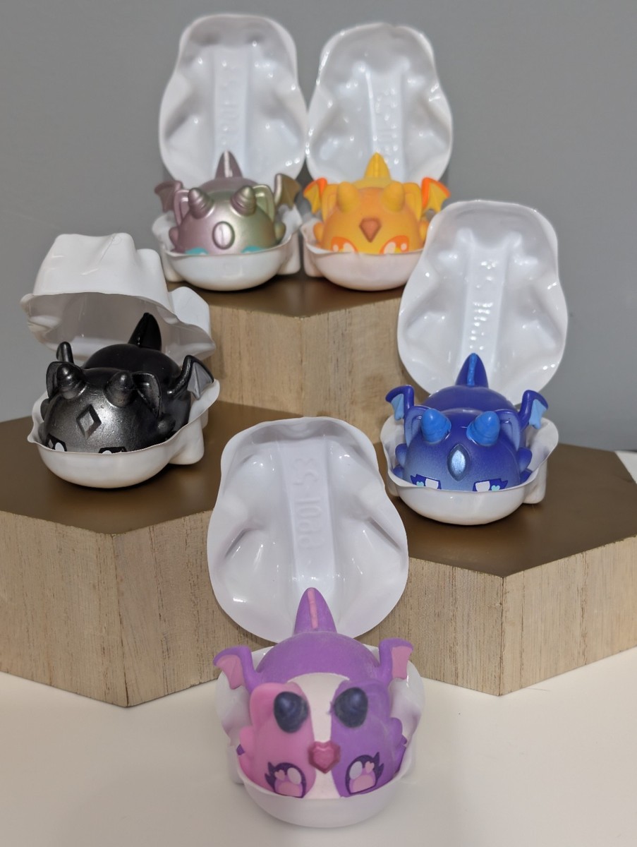 Aphmau Dragon Cat MeeMeows Squishy Figures Set Of 5 RARES Onyx