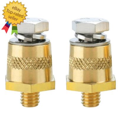 M8 Thread Male Brass Battery Terminal Charging Posts, M8 Battery Post Adapter
