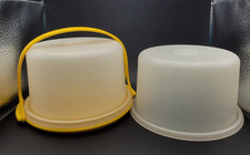 Vintage Tupperware Toys Yellow Play Bowl w Lid  Extra Lid 1970s 80s