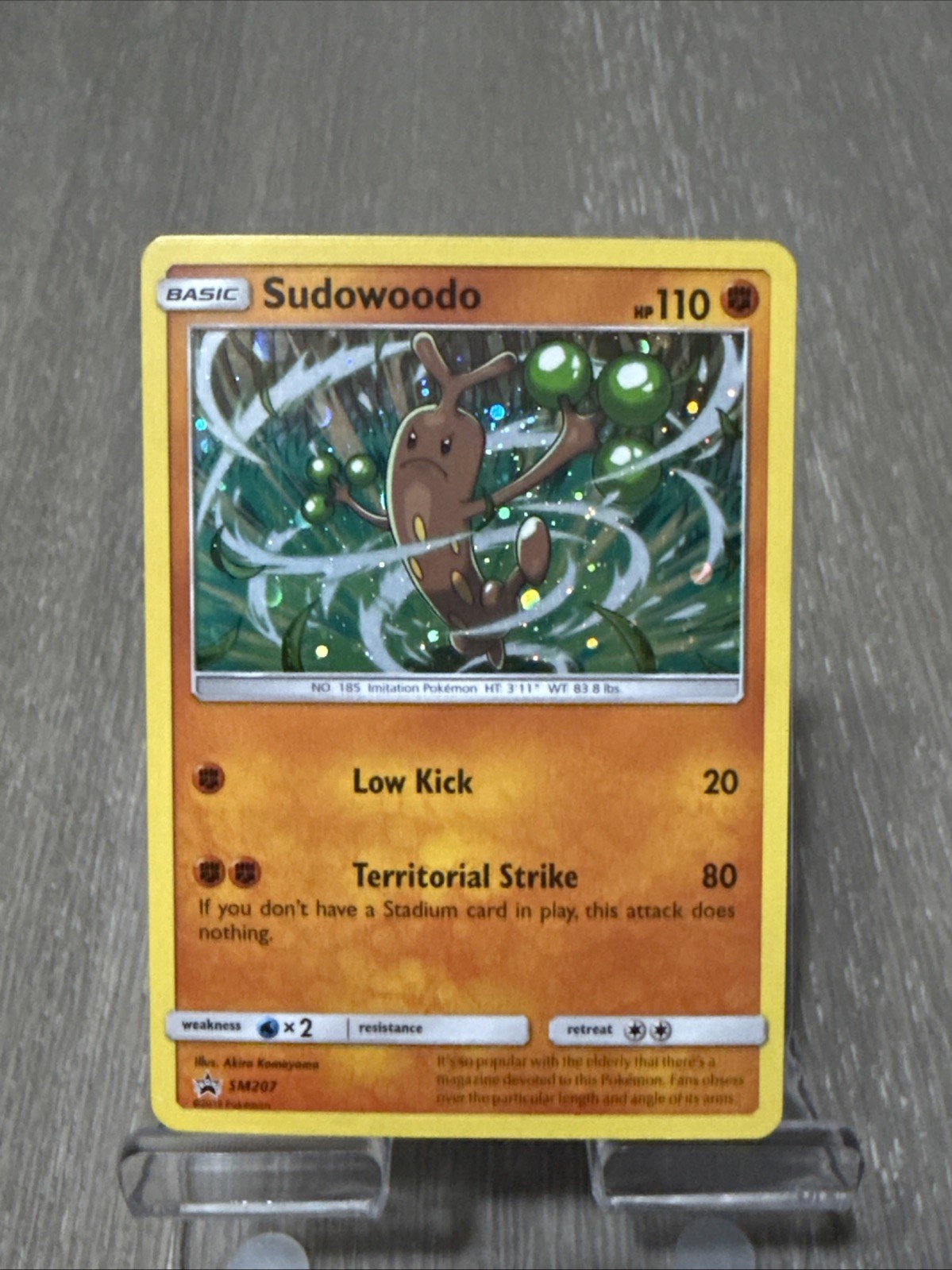 Sudowoodo Black Star Pokémon Sun & Moon Promo SM207 2019
