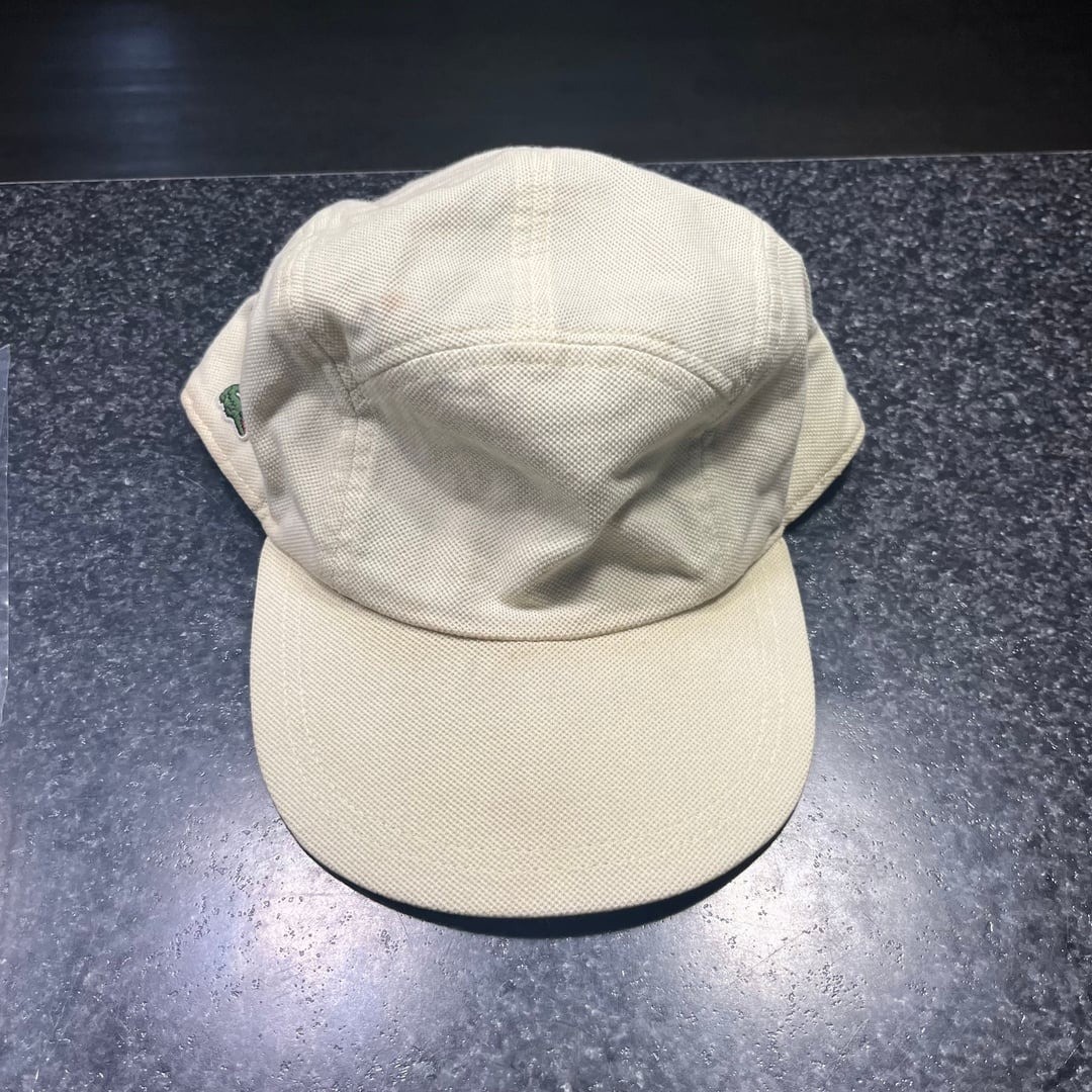 Supreme Lacoste Pique Knit Camp Cap Light Yellow SS17