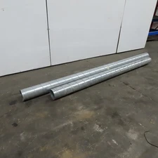 6" Spiral Lock Seam Spiral Duct Galvanized 9' And 7' Length 26 Gauge Lot Of 2