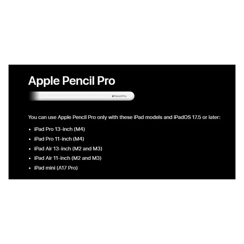 Apple Pencil Pro White MX2D3AM/A - A2538 - OPEN BOX - Image 2 of 4