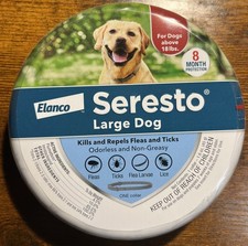Seresto Flea Tick Collar 8 Months Protection LARGE Dogs above 18lbs NEW Sealed