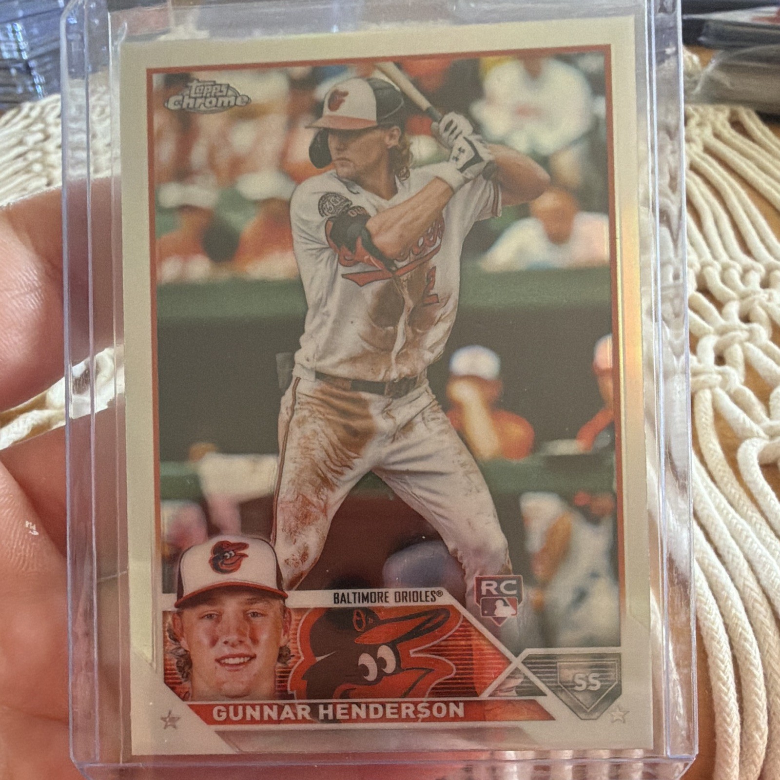 Topps 2023 Chrome Gunnar Henderson RC Rookie #2 Refractor Baltimore Orioles