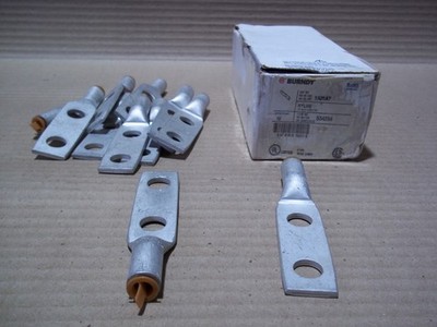 NEW Burndy YA25A7 Box of 10 Hylug 2 Hole 1/0 AL Compression Lug