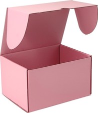 12x9x6 Pink Corrugated Cardboard Shipping Boxes Set of 15