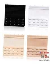 JELIEE 4 PCS Women's Bra Extenders 5 Hooks Soft Stretchy Bra Extension Strap