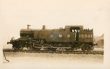 LMS Fowler 2-6-2T 15501 Locomotive Real Photo RPPC Railway Postcard