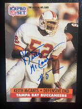 Keith McCants Autographed 1991 Pro Set Football Rookie Card #673 Alabama Bucs. rookie card picture