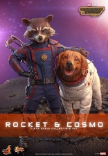 HOT TOYS Marvel Guardians of the Galaxy Vol.3 - Rocket and Cosmo 1 6 Action Figu