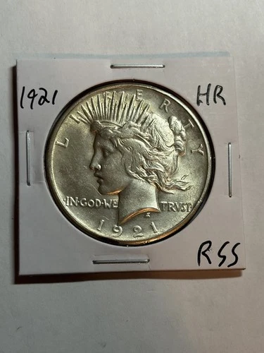 1921 Peace Silver Dollar $1 Nice AU/UNC High Relief Key Date