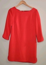 Vince Camuto Womens 8 Tom Tomato 3/4 Sleeve Dress Preppy Classic Corpcore Church