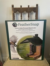 FeatherSnap Smart, Solar-Powered Bird Feeder with AI Species Recognition HD Cam