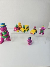 Vintage Barney and Friends Diecast Baby Bop 1993 Toy Lot Sneaker Topper