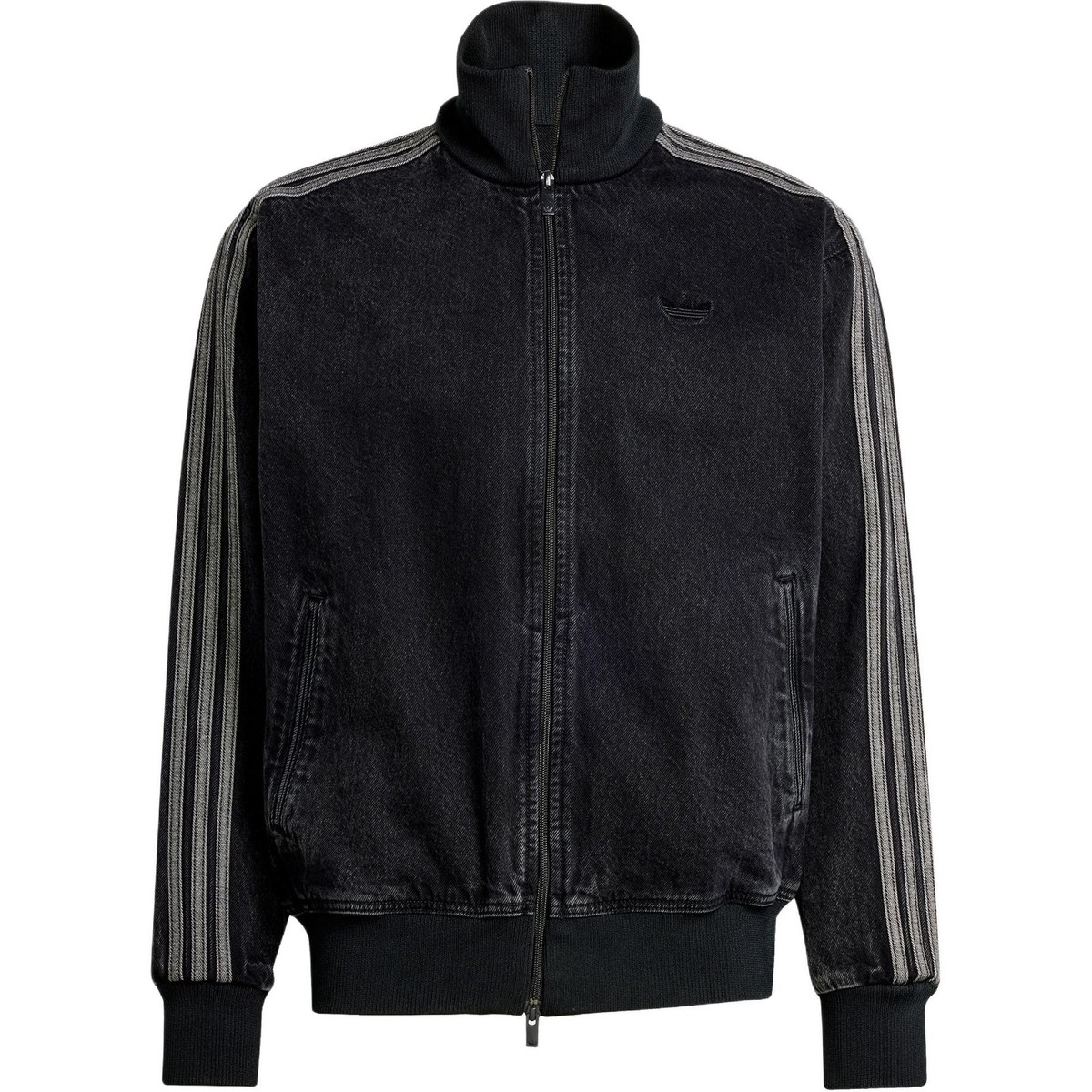 adidas Adicolor Denim Firebird Track Top True Black Denim | eBay