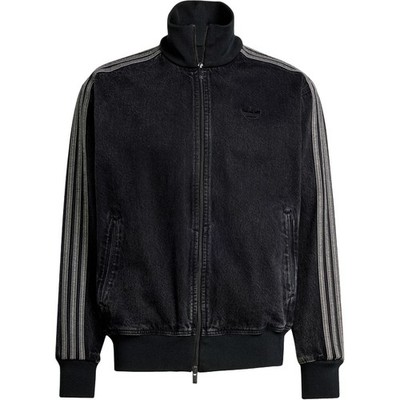 adidas Adicolor Denim Firebird Track Top True Black Denim | eBay