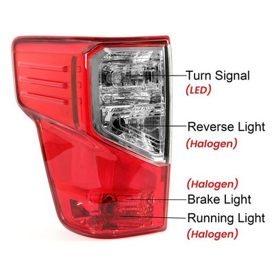 Rear Tail Light Assembly Left LH Driver For 16-23 Nissan Titan XD