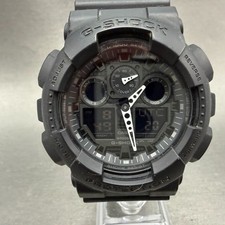 Casio G-Shock GA-100 Watch Men 51mm Black Alarm Chrono Daydate New Battery ABDF
