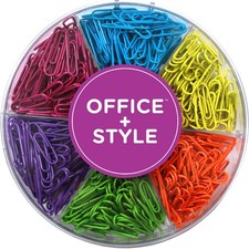 28 mm Colored Paper Clips, 480-Pieces, Mixed, Medium (A1-28MM480PCSCLRPC)