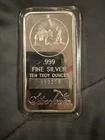 Silver Towne 10 oz .999 Fine Silver Prospector and DonkeyBullion Bar
