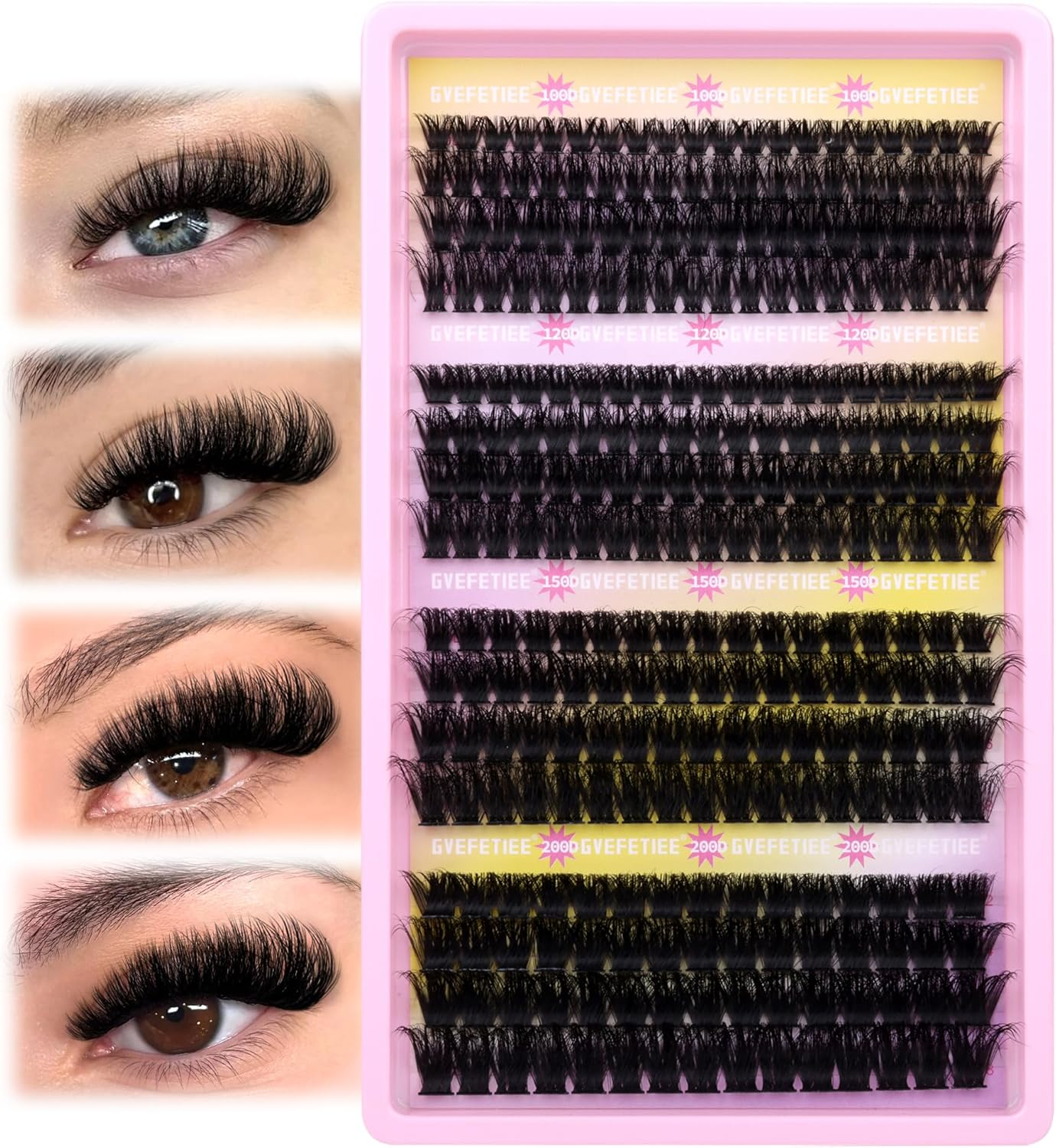 Fluffy Cluster Lashes Volume Cluster Eyelash Extension Fluffy Individual Lashes