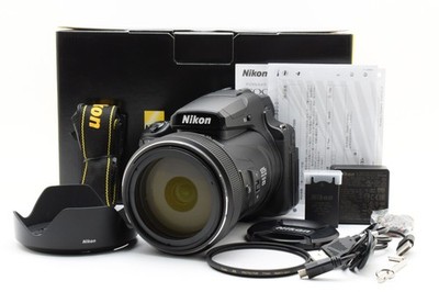 [Fast unbenutzt mit Box] Nikon COOLPIX P1000 16MP 125x Digitalkamera schwarz ...