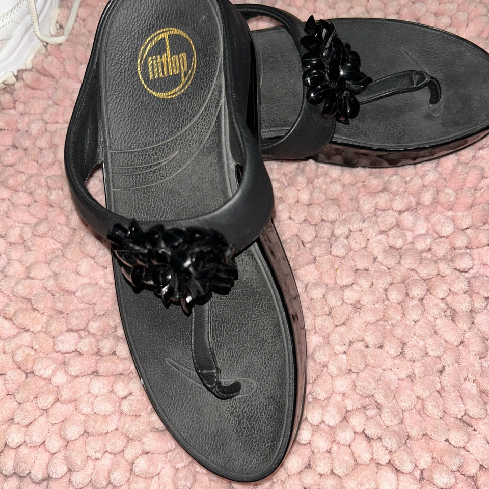 Черные сандалии Fitflop Slippn 7 - Изображение 2 из 3