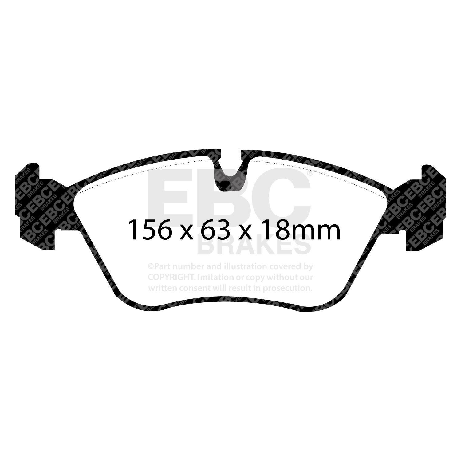EBC DP2880 BRAKE PAD SET DISC BRAKE Front