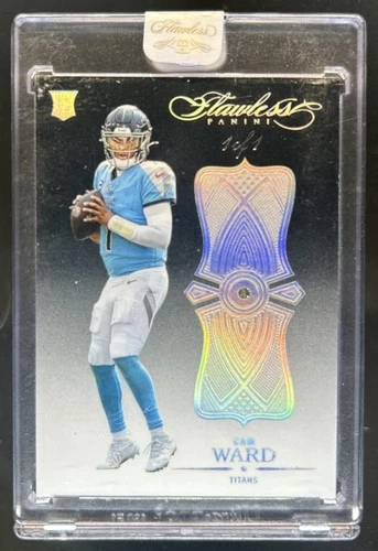 2025 Panini Flawless Cam Ward Anniversary Diamond Black Rookie RC #1/1 Titans