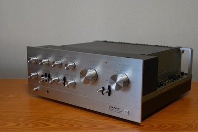 ステレオアンプ　☆PIONEER パイオニア　SA-9800☆ジャンク品 6 27 PIONEER SA 9800 + Wood Box Stereo Amplifier 100+100 W RMS Vintage