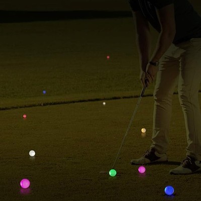 Golf Second Strike Blinkender Ball Freizeit Leuchtkugel Hell LED-Kugel Neon