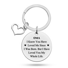 Grandma Keychain Gifts From Granddaughter Grandson Oma Mothers Day Token