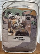 Baby Yoda Microfiber Twin Comforter and Matching Twin Sheet Set NIB
