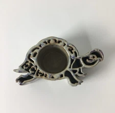 Bay Pottery Candle Pots Terrapin Votive Holder Turtle Drip Glaze Succulent Pot