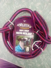 NWT Weaver Leather Rope Sheep & Goat Halter & Snap, Black. Multicolor