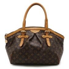 Borsa Louis Vuitton Monogram Tivoli GM Tote Bag Marrone PVC Tela Usata