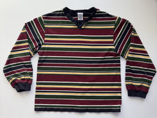 Vintage 2001 Gymboree Boys 7 XXL Striped Long Sleeve Shirt Y2K Rugby Style