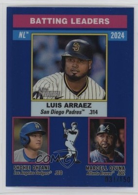 2025 Heritage League Leaders Chrome Blue Border Shohei Ohtani Luis Arraez 08nc