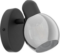 Schwarz Durchsichtig Silbergrau Moderne Spot Strahler Reflektor 1X28W/E14