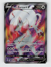 zoroark v pokemon card value pokemon SWSH11: Lost Origin Hisuian Zoroark VSTAR (213) (Secret) Holofoil / Lightly Played