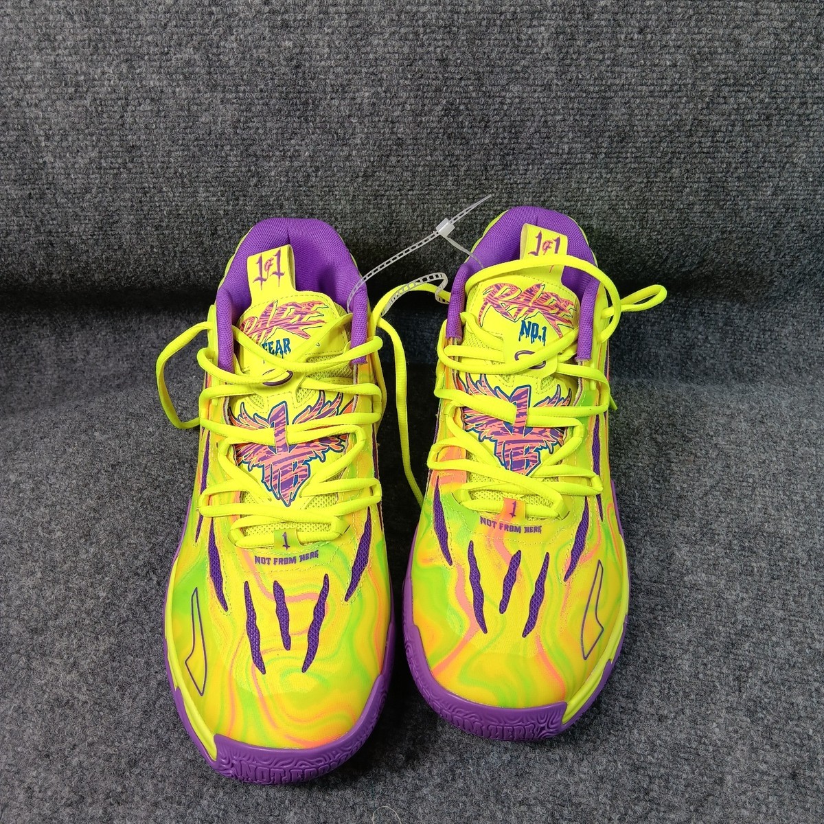 PUMA MB.02 Rare Rave “Not From Here” Basketball Shoes Neon Yellow