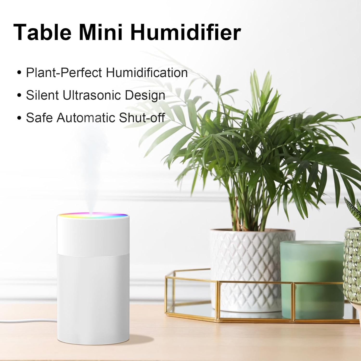 , Usb Personal Desktop Humidifier For Car, Office Room,