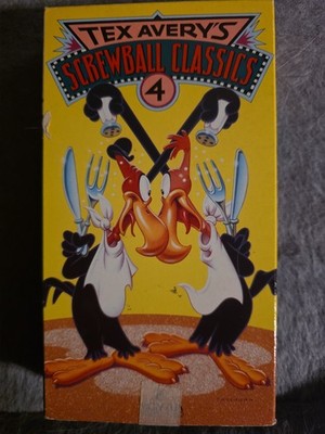 Tex Averys Screwball Classics 4 (VHS, 1988) NTSC video animation Rare Collectors