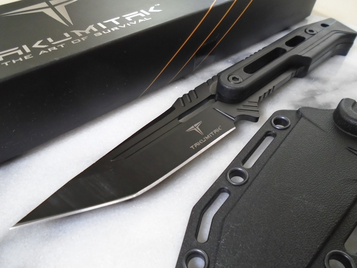 Takumitak Heat Tanto Knife Full Tang 3Cr13 Hunter Fixed Blade