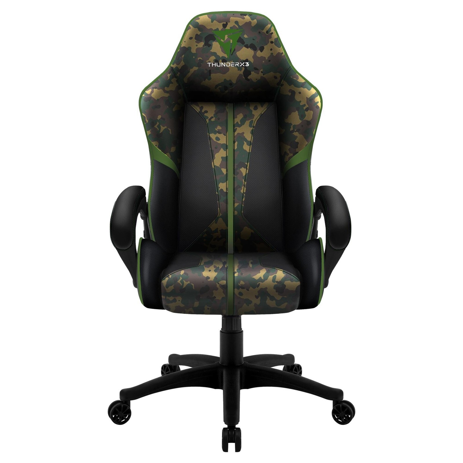 ThunderX3 sedia gaming ecopelle camo mimetico verde con braccioli