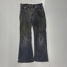 Vintage 70s Levi's 646 Navy Bell Bottom Corduroys 30x26 1970s True Vintage